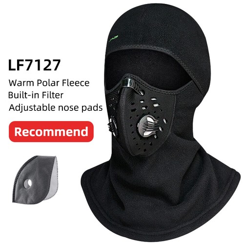 ROCKBROS Winter Face Mask Windproof Warm Balaclava Cycling Caps SportsHood Scarf - Picture 7 of 9