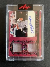 2023 Leaf Art of Sport Objet D'Art /7 Jeff Bagwell OD-JB1 patch signed autograph
