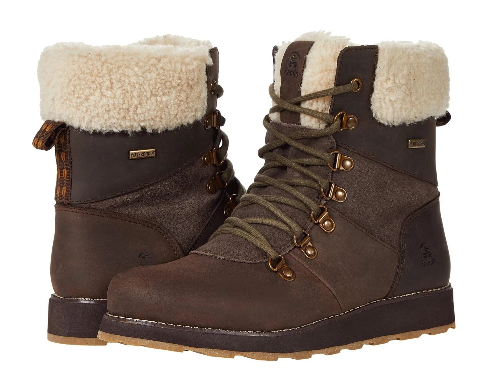 Kamik Z9416 Women's Brown Ariel F Waterproof Winter Boots Size 9.5 M