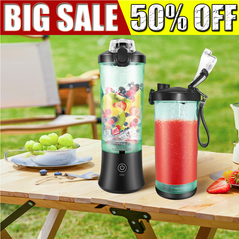Electric Fresh Juice Mini Blender Mixer Portable Shaker Bottle USB  Rechargeable