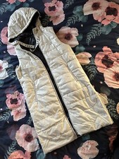 Pepe Jeans Ladies Reversible Quilted Sleeveless Jacket Coat Gilet Size S Bnwt