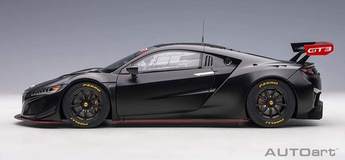 AUTOart Honda NSX GT3 2018 Matte Black 1/18 Scale Die Cast Model Car 81899 - Picture 12 of 12