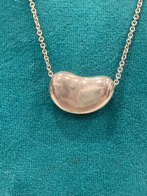 Vintage Tiffany & Co Elsa Peretti Bean Sterling Silver Pendant