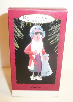 Maxine Holiday Ornament Hallmark Vtg 1993 Old Lady Cartoon Grandma