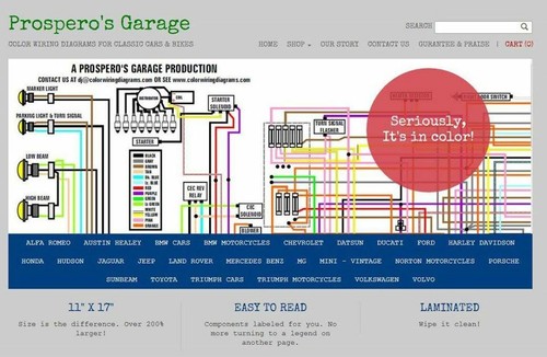 Diagrama de cableado COLOR 11x17 para Volkswagen Kombi 1982/autobús tipo 2 - Imagen 3 de 4