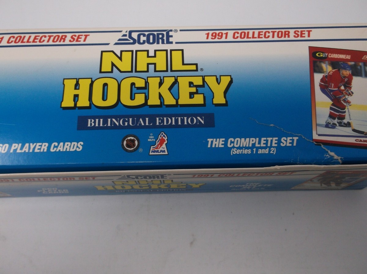 1991 Score NHL Hockey Bilingual Edition 660 Card Set Series 1 and