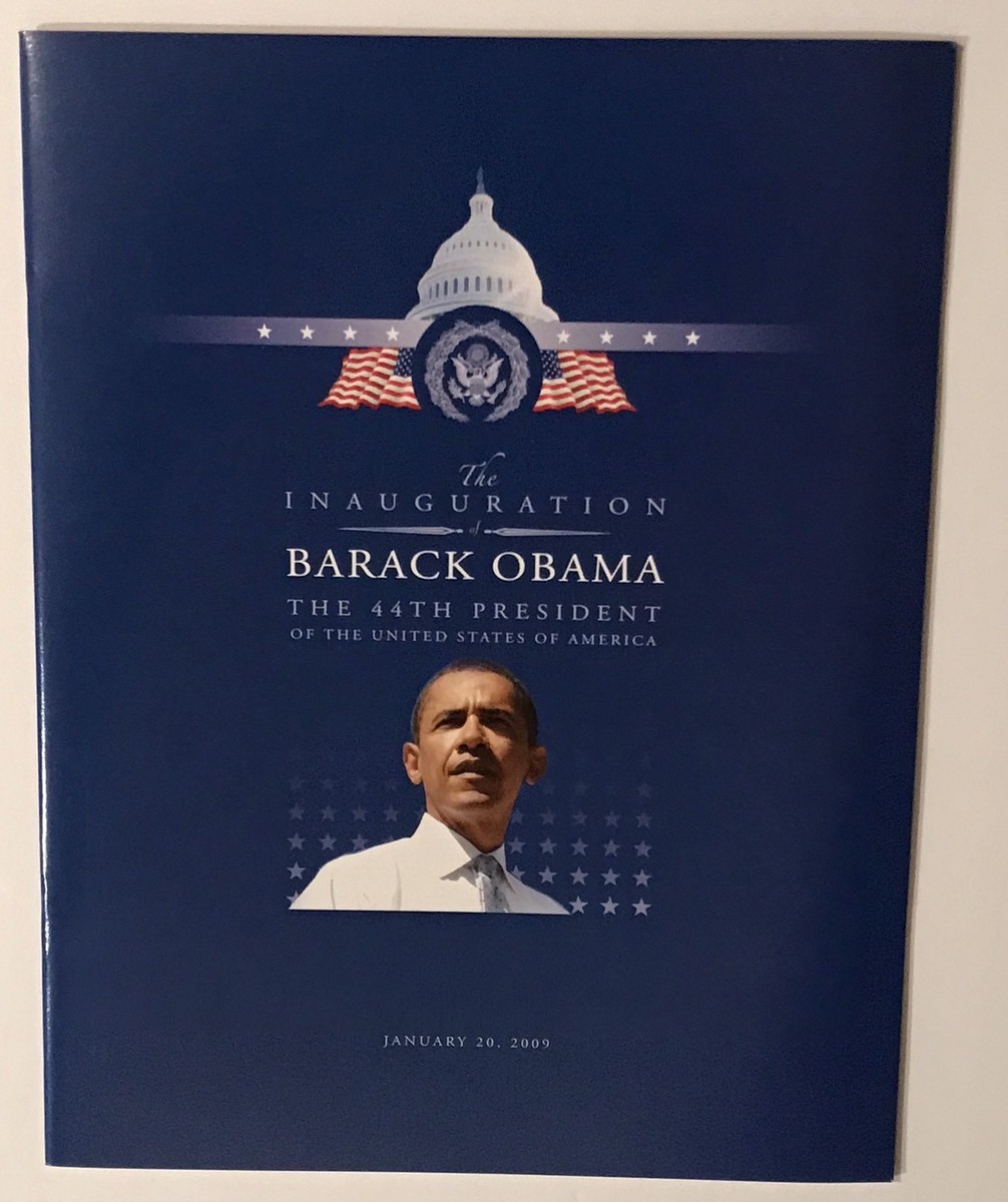 Barack Obama inauguration program 2009 44th president new | eBay