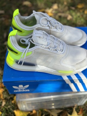 Size 12 - adidas NMD_R1 V3 White Solar Yellow Retail  $170 STEAL PRICE    