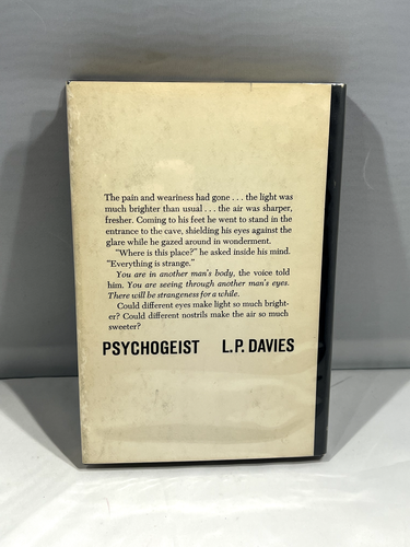 Psychogeist L P Davies 1st Edition 1967 British Science Fiction Horror Hardcover - Foto 2 di 8