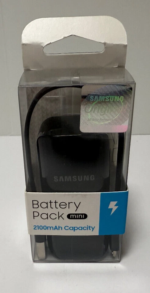Nuevo Samsung Batería Mini 2100mAh Capacidad USB a Micro USB Cable Foto 2 de 4