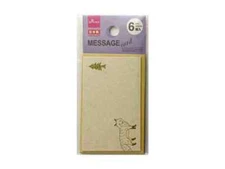Japanese Stationery Message Card "Fox" Daiso Japan