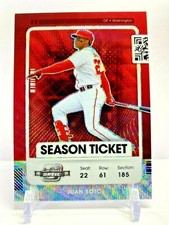 2021 Panini Contenders Season Ticket Red Juan Soto Washington Nationals No.72