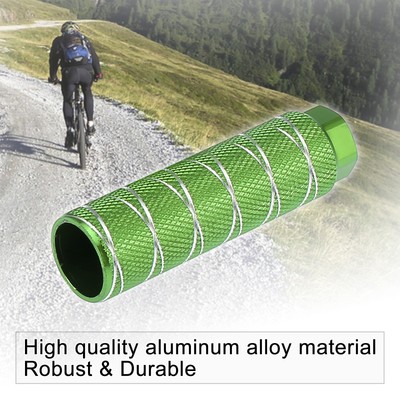 Paires De Piquets De Vélo (Repose-Pieds) Universels - Alliage Aluminium Antidérapant - Pour Essieux 3/8" - Couleur Bleu
