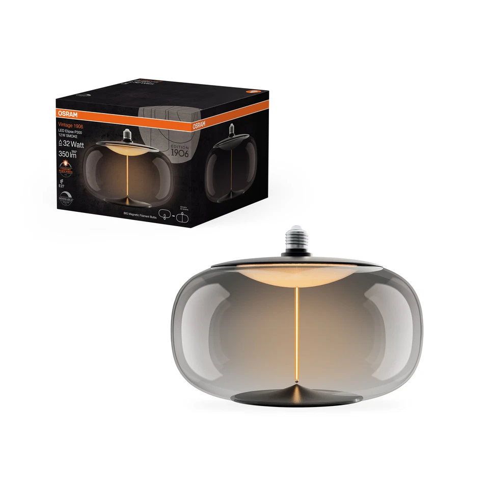 OSRAM Vintage 1906 Big Elipse ist eine dimmbare LED-Lampe aus Kunststoff mit - Bild 4 von 4