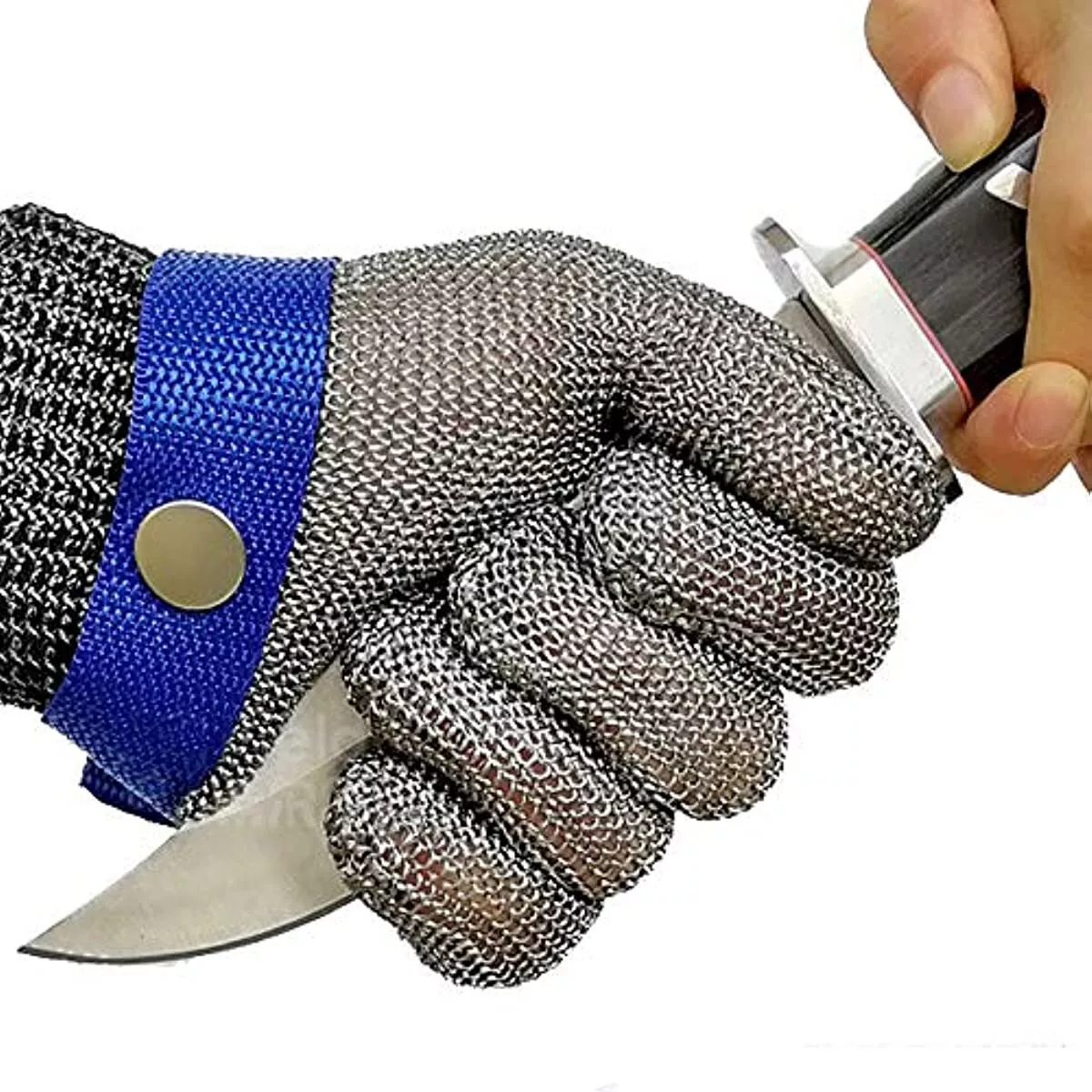 Cut Proof Stab Resistant Glove Stainless Steel Metal Mesh Butcher Safety  Gloves