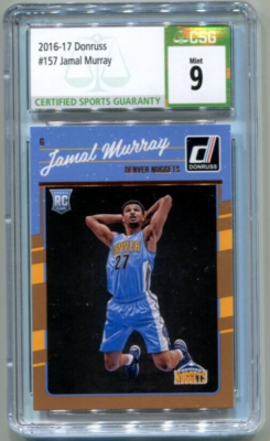 /25枚限定‼️ PSA ルーキー JAMAL MURRAY RC NUGGETS 2016-17 Panini Donruss Rookies Jamal Murray RC CSG 9 MINT NUGGETS