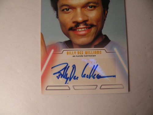 2013 Topps Star Wars Jedi Legacy autograph Billy Dee Williams Lando Calrissian - Picture 7 of 8