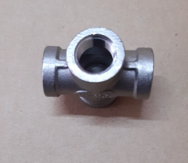 1/4 BSP Female Equal Cross Piece - SS 316 Stainless Steel 150 psi - Image 2 of 4