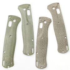1Pair Custom Scales Micarta Handle Patch For Benchmade Bugout 535 Folding Knifes