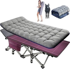 H&ZT Adultos Plegable Cuna de Camping Doble Capa Oxford Cunas Bolsa de Transporte