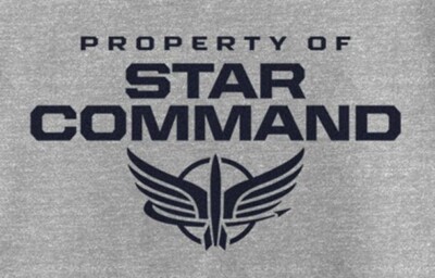 BUZZ LIGHTYEAR PROPERTY OF STAR COMMAND T-SHIRT SIZE YOUTH LARGE Grey Boys Girls