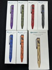 7 Mini bolígrafo portátil OLIGHT O’Pen COLORES RAROS Lote de 7 **NUEVO**