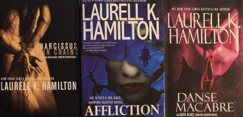 lot ANITA BLAKE (6 BCE hc/dj) Laurell K. HAMILTON book club MERRY - Picture 2 of 3