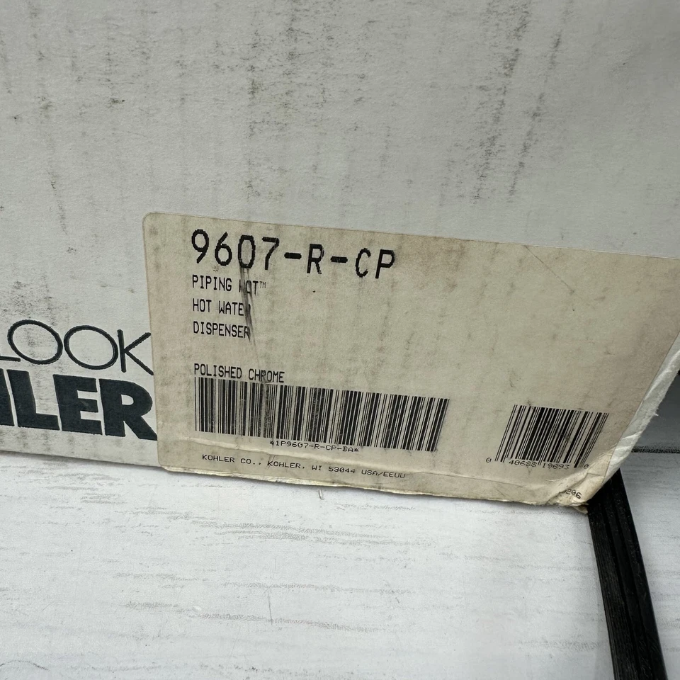 Grifo dispensador de agua caliente Kohler - plata 9307 SST caja abierta Foto 3 de 4