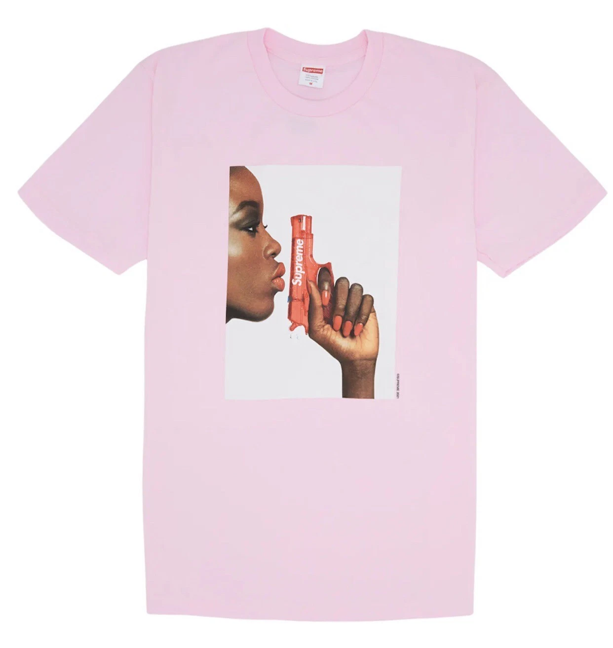 Tee pistolet à eau Supreme XL rose NEUF SS21