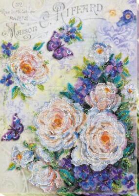 Bead embroidery kit Flowers for the beloved needlework kit Art beadwork pattern