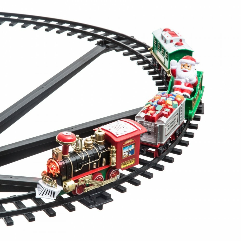 Train de Noël 258051 jouet traditionnel nostalgique pour grand sapin