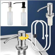 Stainless Steel Liquid Soap Dispenser Pump Sink Hand Pressure Liquid Dispenser