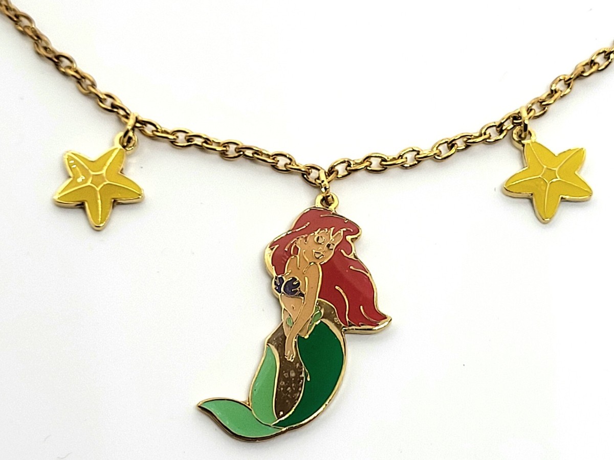 Disney The Little Mermaid Ariel with Starfish Girls Necklace