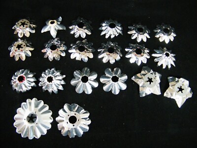 20) UNBRANDED MULTICOLORED CHRISTMAS ORNAMENT COVERS, CAPS