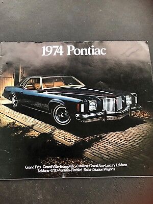1975 Pontiac Firebird LeMans Grand Prix Bonneville FL Accessories Sales Brochure