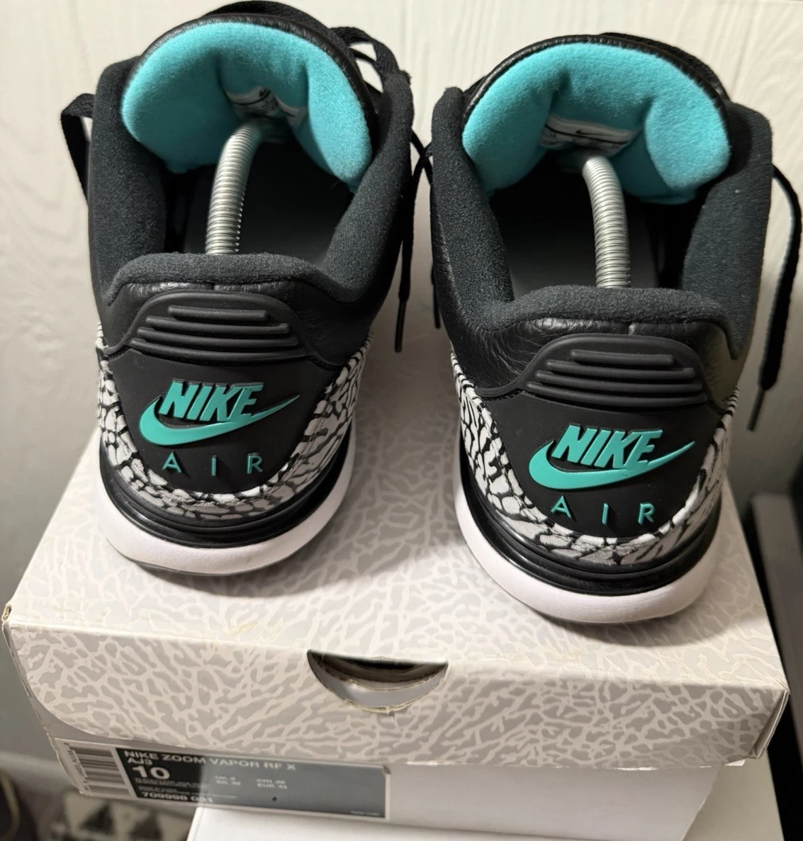 Preços baixos em Nike Zoom Vapor Tour AJ3 Black White | eBay