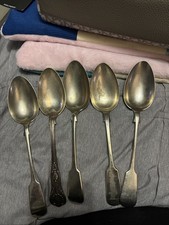 Collection Of Silver Spoons Vintage