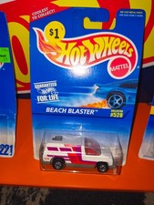 Hot Wheels 1997 Collector #528 Beach Blaster White Grey India Base 16811