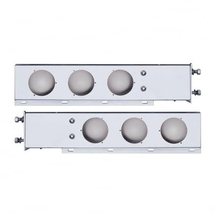 United Pacific 22300 Light Bar Bracket, 3.75" Bolt Pattern, Stainless Spring Loa