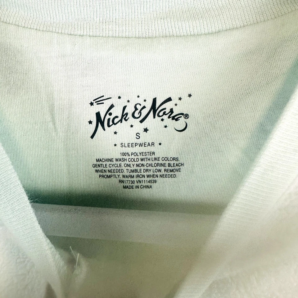 Pijama Nick and Nora Talla Pequeña Una Pieza Una Pieza Invierno Animal Suave Vellón Foto 4 de 4