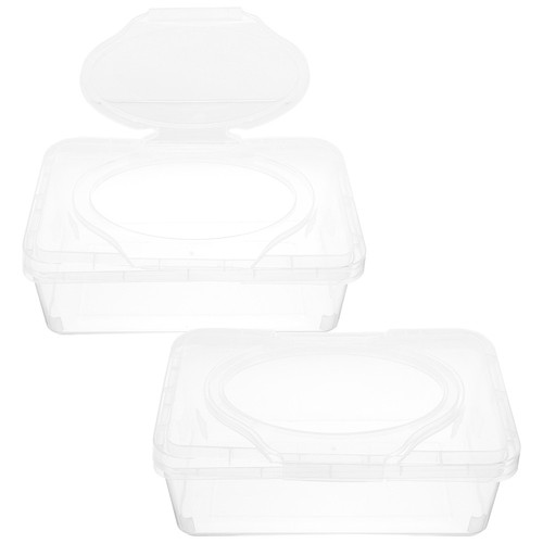 2-Pack Wet Wipes Dispenser Box – Portable, Dustproof, Hanging Baby Wipes Holder With Silicone Seal