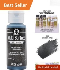 Versatile 2 Fl Oz Charcoal Black Metallic Paint for Indoor  Outdoor Creations