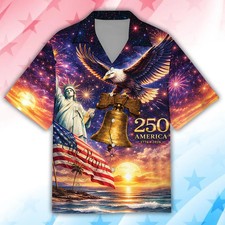 America 4th of July 3D Hawaiian Shirt