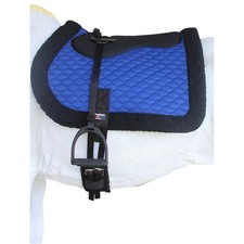 Horse Quilted ENGLISH Bareback PAD Trail Fleece Neoprene Royal Blue 72F48RB