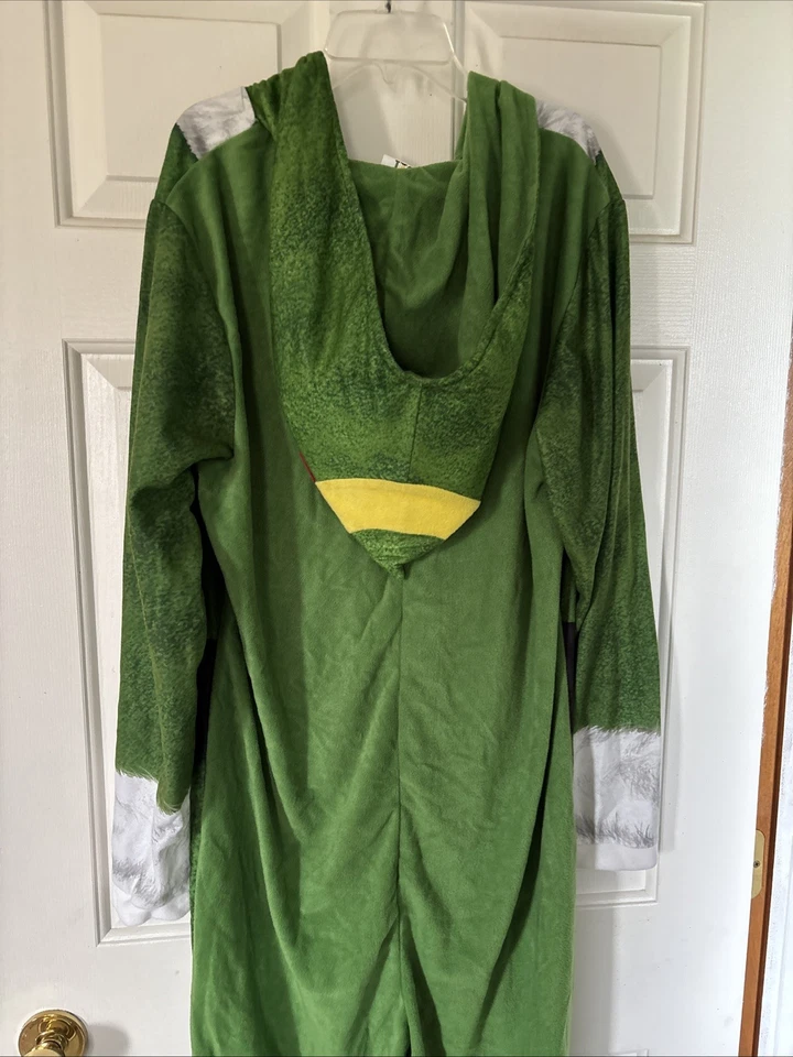 Buddy эльф цельный пижамы костюм для Хэллоуина взрослый размер L молнии флис - Изображение 3 из 4