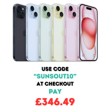 Apple iPhone 15 5G 128GB - Unlocked iOS Smartphone - All Colors - Good Condition