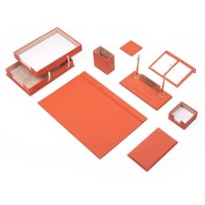 Classic Desk Organizer - 10 PCS Leather Desk Organizer Set - Desk Accessories