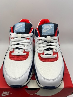 Nike Air Max 90 DJ5170-100 Shoes Unisex M8/W9.5 White Chile Red