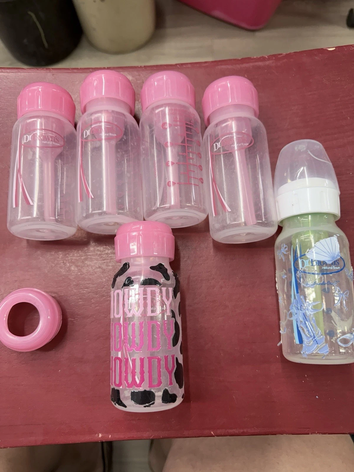 Lot Of 5 Pink 6 Total Dr Browns 4oz Bottles No Nipples
Opens in a new window or tab