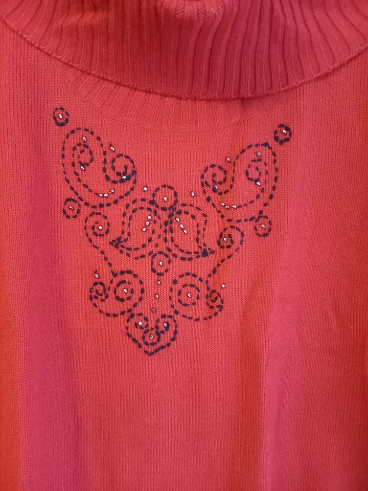 Pulli extravagant Boutiqueware rot NEU - Bild 3 von 3